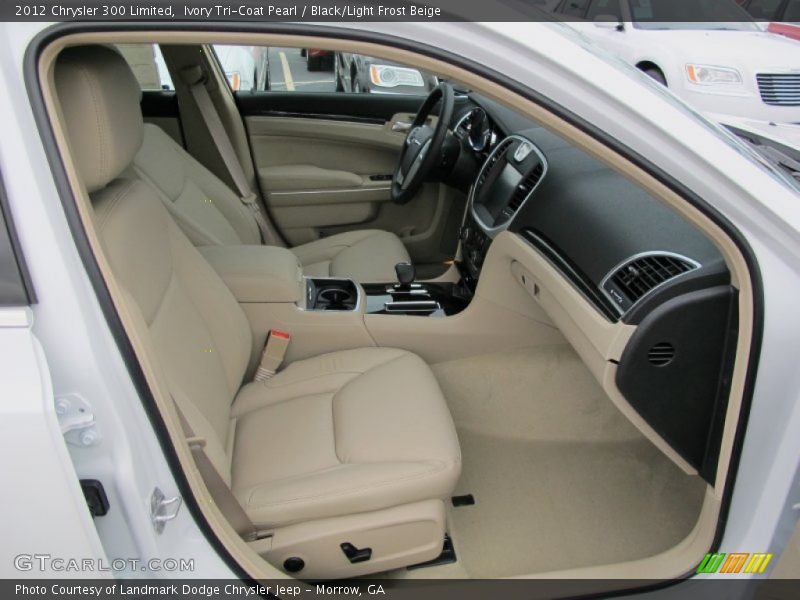 Ivory Tri-Coat Pearl / Black/Light Frost Beige 2012 Chrysler 300 Limited