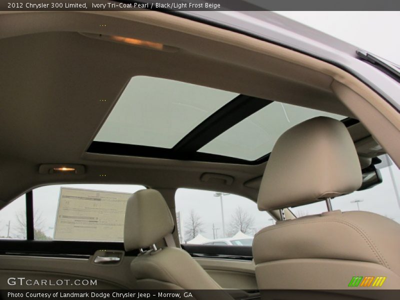 Ivory Tri-Coat Pearl / Black/Light Frost Beige 2012 Chrysler 300 Limited