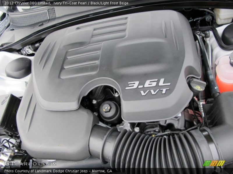 Ivory Tri-Coat Pearl / Black/Light Frost Beige 2012 Chrysler 300 Limited