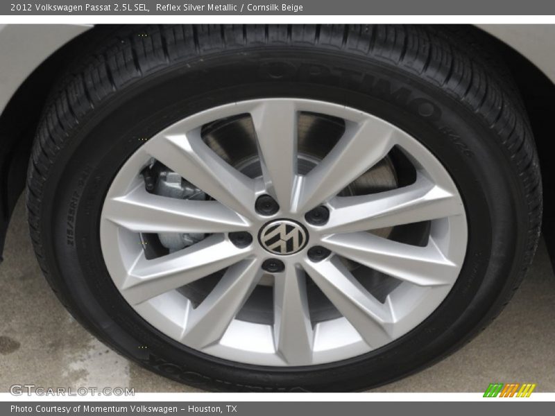Reflex Silver Metallic / Cornsilk Beige 2012 Volkswagen Passat 2.5L SEL