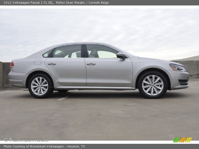 Reflex Silver Metallic / Cornsilk Beige 2012 Volkswagen Passat 2.5L SEL