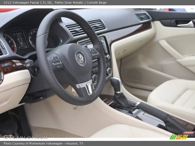 Reflex Silver Metallic / Cornsilk Beige 2012 Volkswagen Passat 2.5L SEL