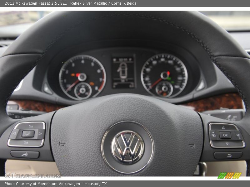 Reflex Silver Metallic / Cornsilk Beige 2012 Volkswagen Passat 2.5L SEL