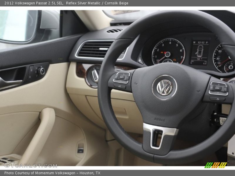Reflex Silver Metallic / Cornsilk Beige 2012 Volkswagen Passat 2.5L SEL
