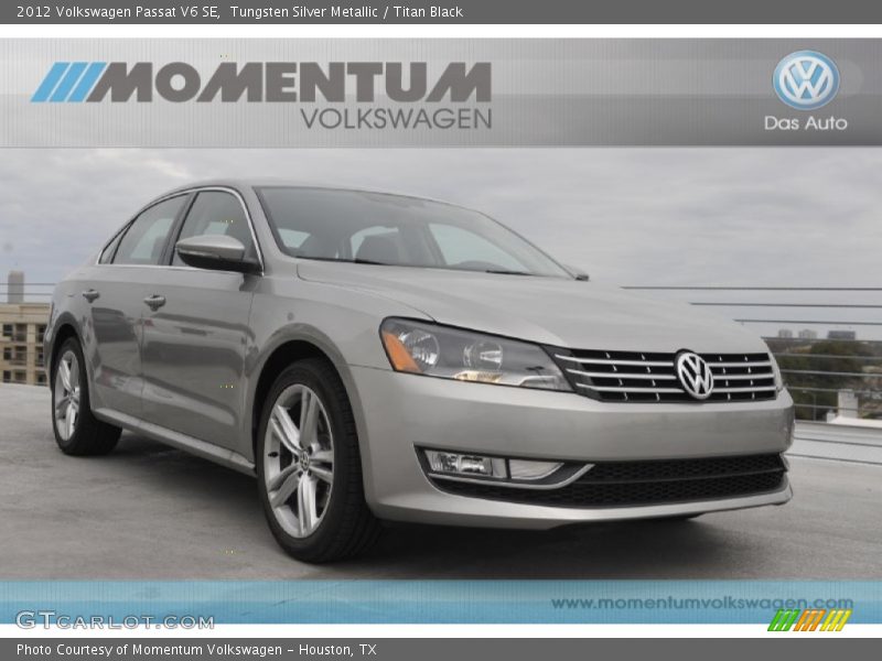 Tungsten Silver Metallic / Titan Black 2012 Volkswagen Passat V6 SE