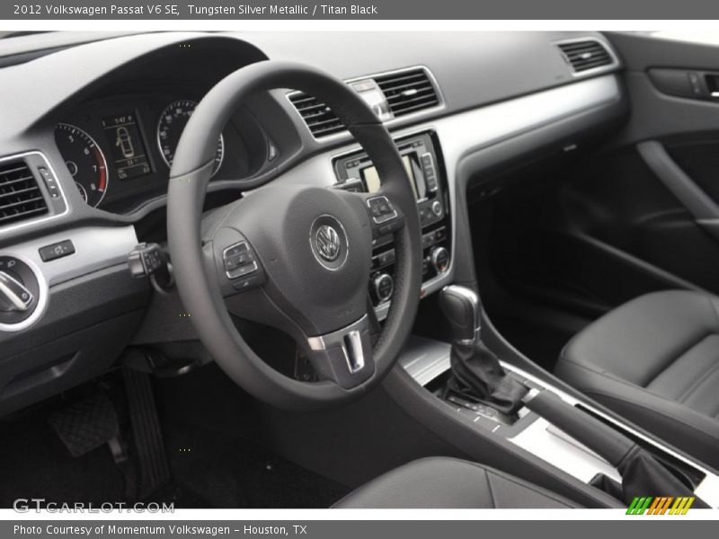 Tungsten Silver Metallic / Titan Black 2012 Volkswagen Passat V6 SE