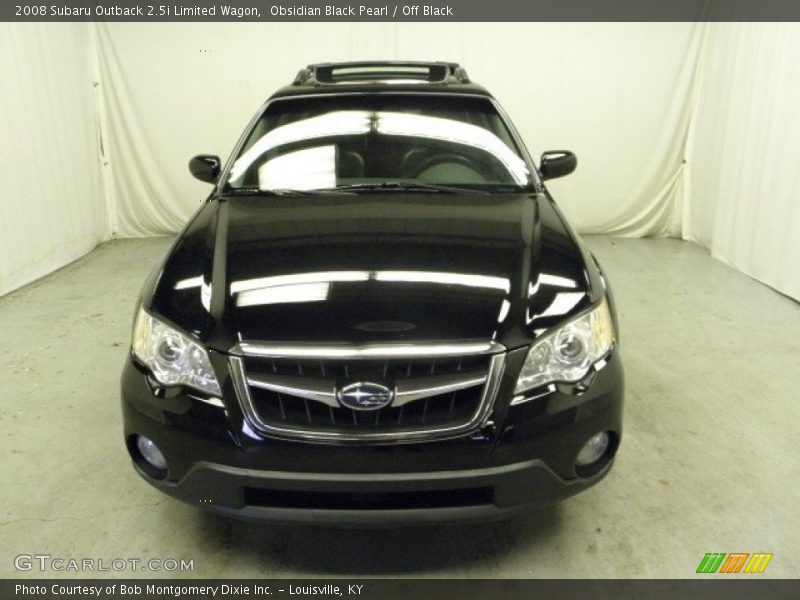 Obsidian Black Pearl / Off Black 2008 Subaru Outback 2.5i Limited Wagon