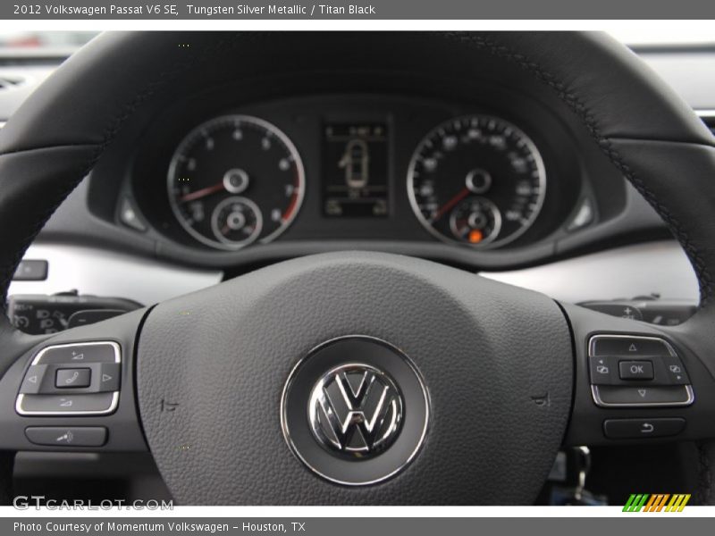 Tungsten Silver Metallic / Titan Black 2012 Volkswagen Passat V6 SE