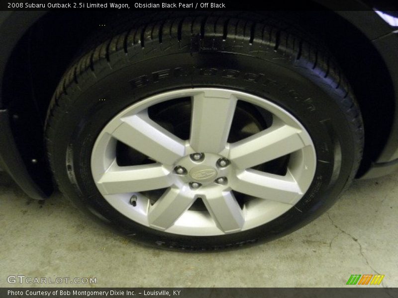 Obsidian Black Pearl / Off Black 2008 Subaru Outback 2.5i Limited Wagon