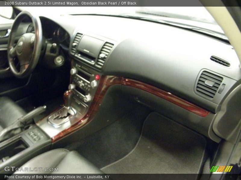 Obsidian Black Pearl / Off Black 2008 Subaru Outback 2.5i Limited Wagon