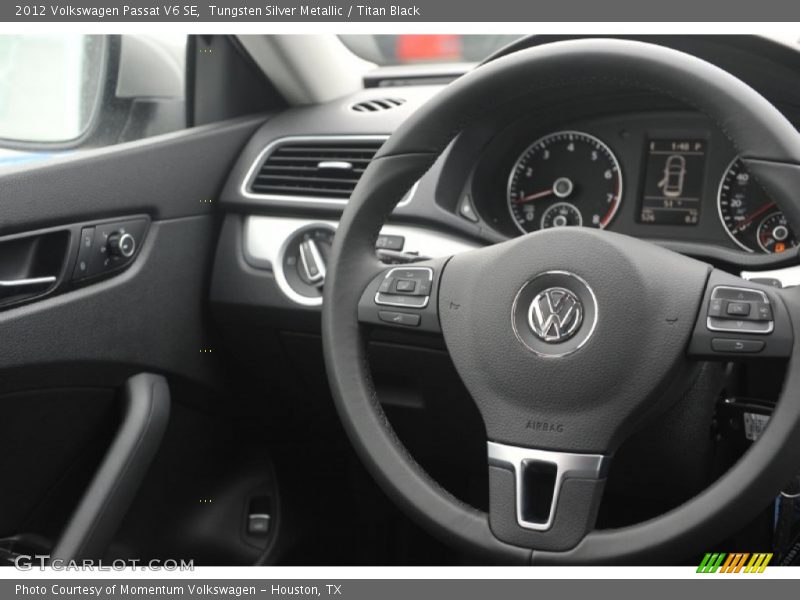 Tungsten Silver Metallic / Titan Black 2012 Volkswagen Passat V6 SE