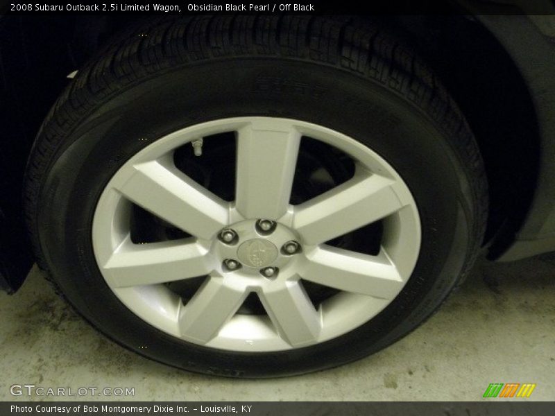 Obsidian Black Pearl / Off Black 2008 Subaru Outback 2.5i Limited Wagon