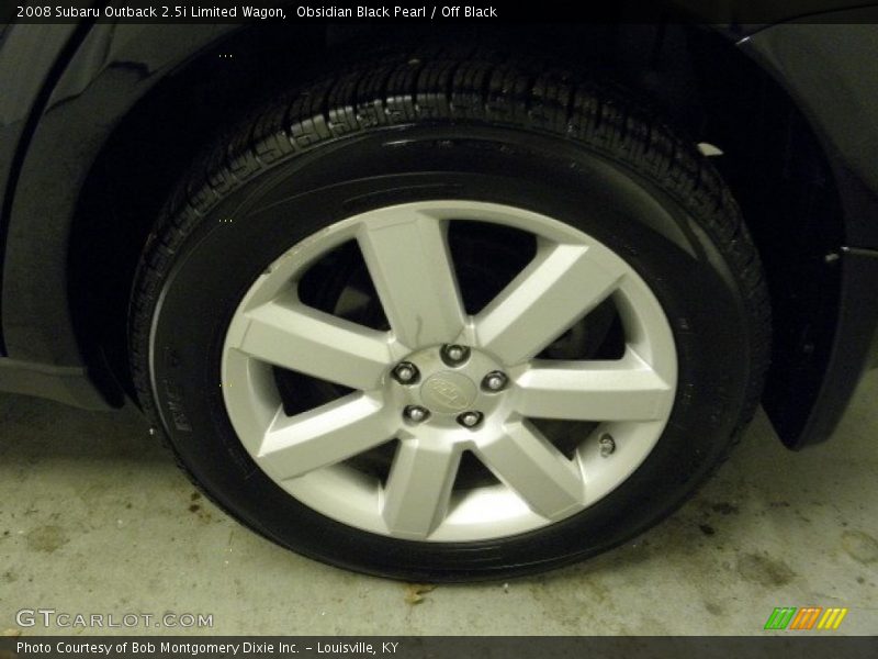 Obsidian Black Pearl / Off Black 2008 Subaru Outback 2.5i Limited Wagon