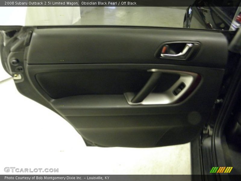 Obsidian Black Pearl / Off Black 2008 Subaru Outback 2.5i Limited Wagon