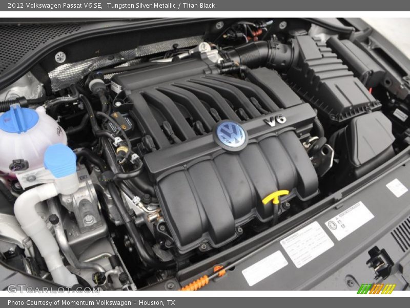 Tungsten Silver Metallic / Titan Black 2012 Volkswagen Passat V6 SE