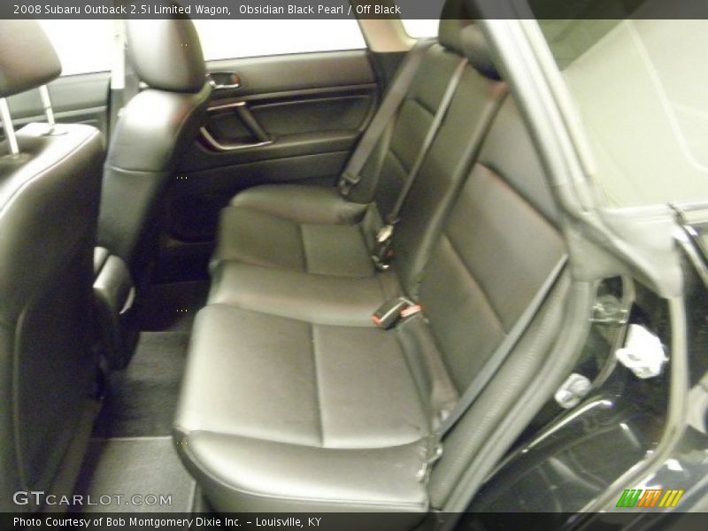 Obsidian Black Pearl / Off Black 2008 Subaru Outback 2.5i Limited Wagon