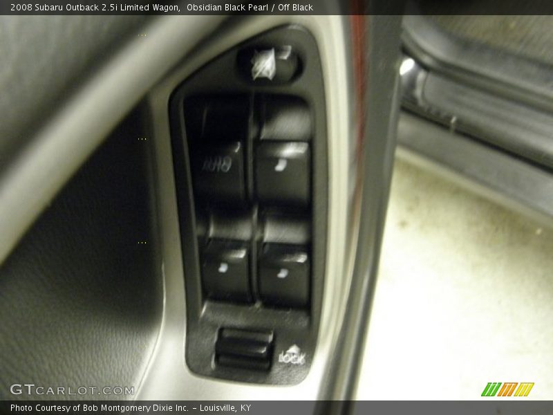 Obsidian Black Pearl / Off Black 2008 Subaru Outback 2.5i Limited Wagon