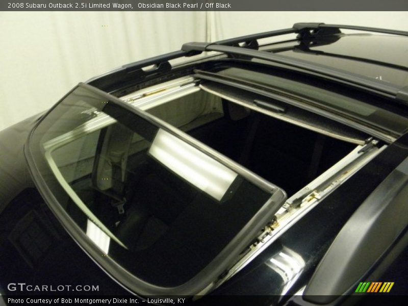 Obsidian Black Pearl / Off Black 2008 Subaru Outback 2.5i Limited Wagon