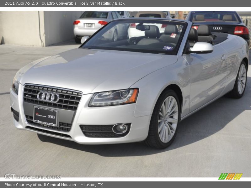 Ice Silver Metallic / Black 2011 Audi A5 2.0T quattro Convertible