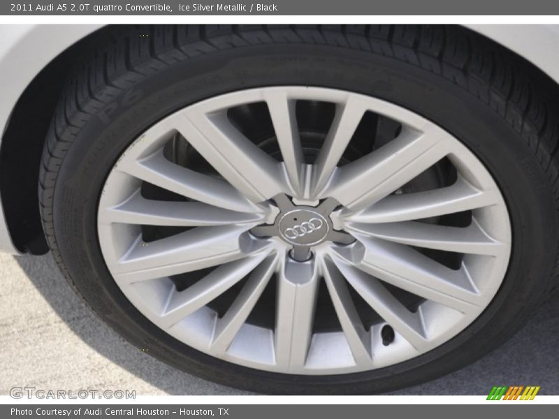 Ice Silver Metallic / Black 2011 Audi A5 2.0T quattro Convertible