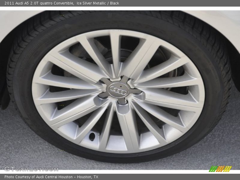 Ice Silver Metallic / Black 2011 Audi A5 2.0T quattro Convertible