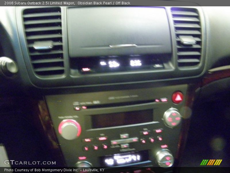 Obsidian Black Pearl / Off Black 2008 Subaru Outback 2.5i Limited Wagon