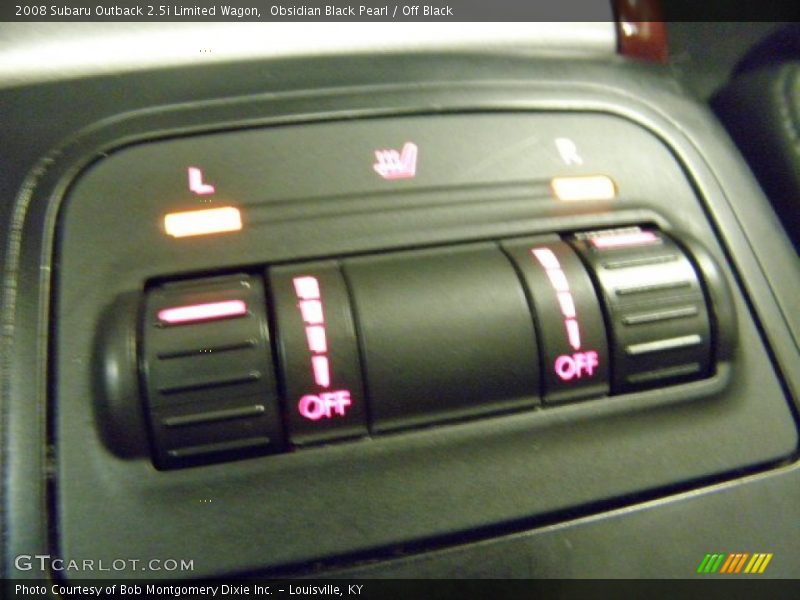 Obsidian Black Pearl / Off Black 2008 Subaru Outback 2.5i Limited Wagon