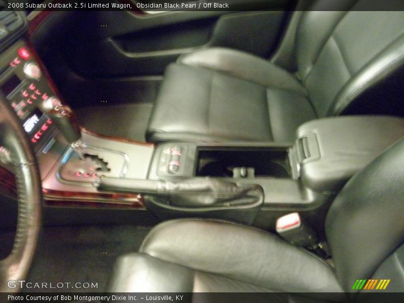Obsidian Black Pearl / Off Black 2008 Subaru Outback 2.5i Limited Wagon