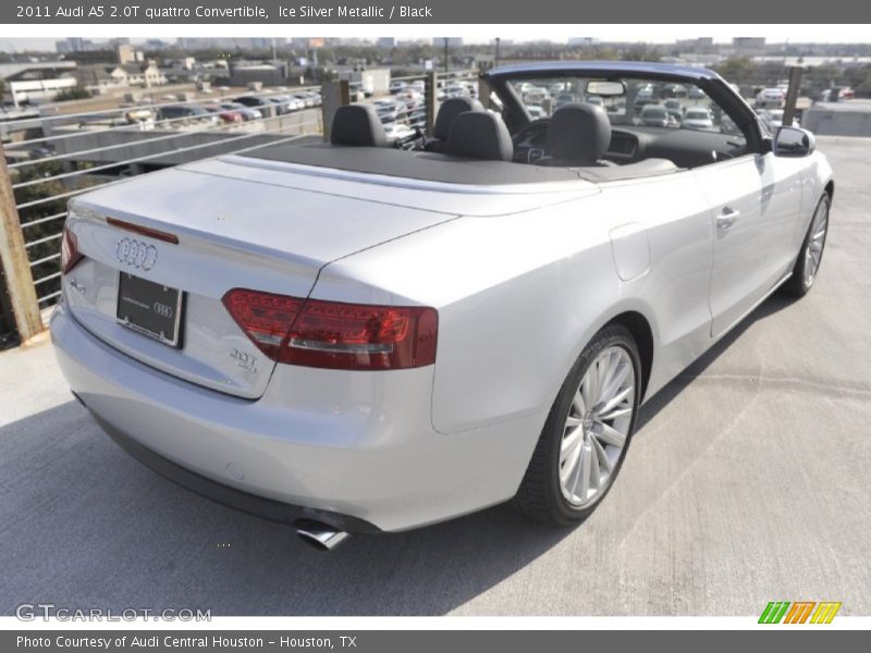 Ice Silver Metallic / Black 2011 Audi A5 2.0T quattro Convertible