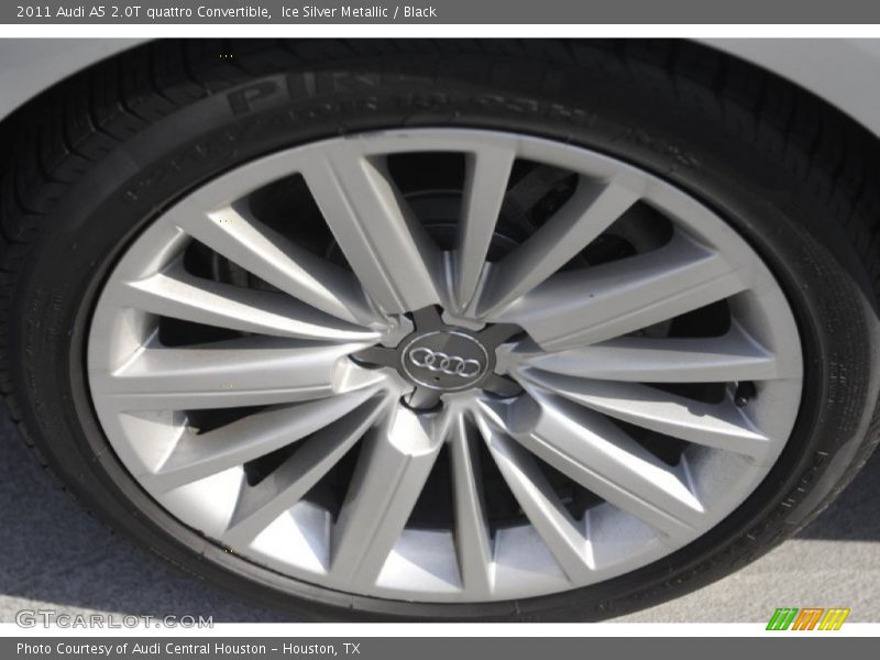 Ice Silver Metallic / Black 2011 Audi A5 2.0T quattro Convertible