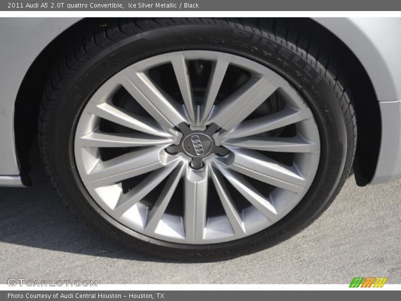 Ice Silver Metallic / Black 2011 Audi A5 2.0T quattro Convertible