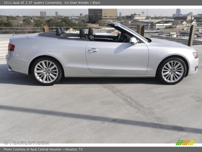 Ice Silver Metallic / Black 2011 Audi A5 2.0T quattro Convertible