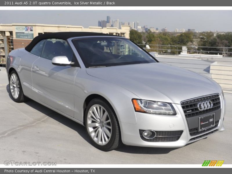 Ice Silver Metallic / Black 2011 Audi A5 2.0T quattro Convertible