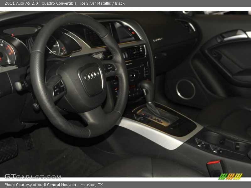 Ice Silver Metallic / Black 2011 Audi A5 2.0T quattro Convertible