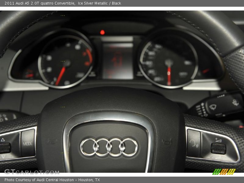 Ice Silver Metallic / Black 2011 Audi A5 2.0T quattro Convertible