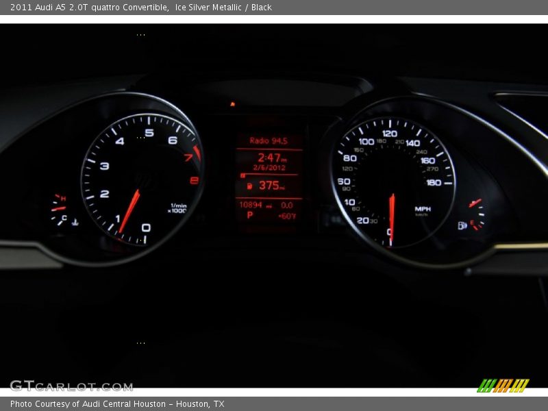 Ice Silver Metallic / Black 2011 Audi A5 2.0T quattro Convertible