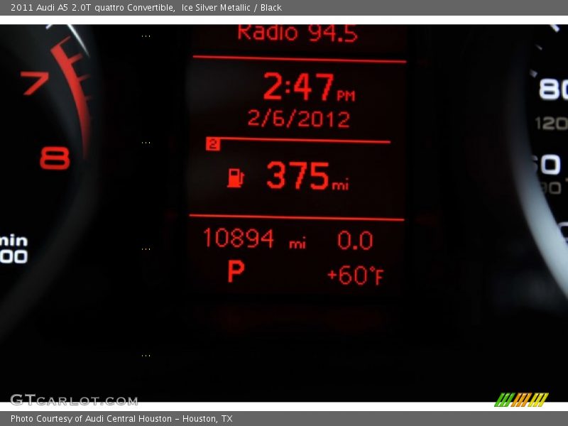 Ice Silver Metallic / Black 2011 Audi A5 2.0T quattro Convertible