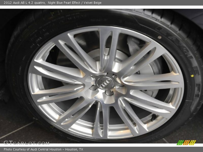 Night Blue Pearl Effect / Velvet Beige 2012 Audi A8 L 4.2 quattro