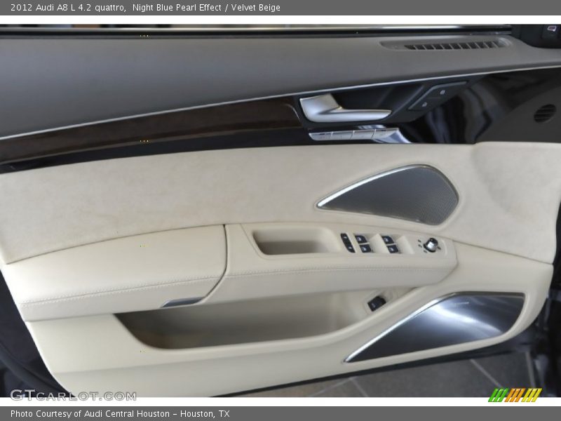 Night Blue Pearl Effect / Velvet Beige 2012 Audi A8 L 4.2 quattro