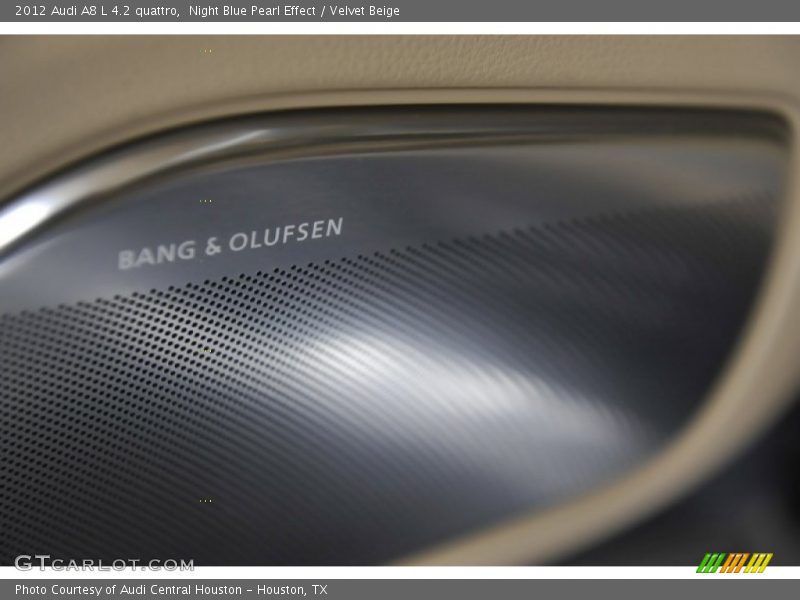 Night Blue Pearl Effect / Velvet Beige 2012 Audi A8 L 4.2 quattro