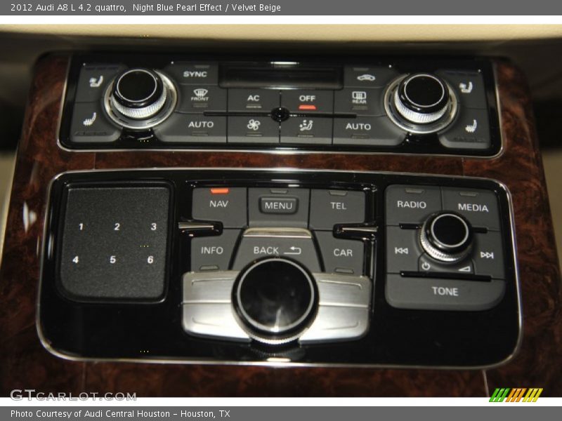 Night Blue Pearl Effect / Velvet Beige 2012 Audi A8 L 4.2 quattro