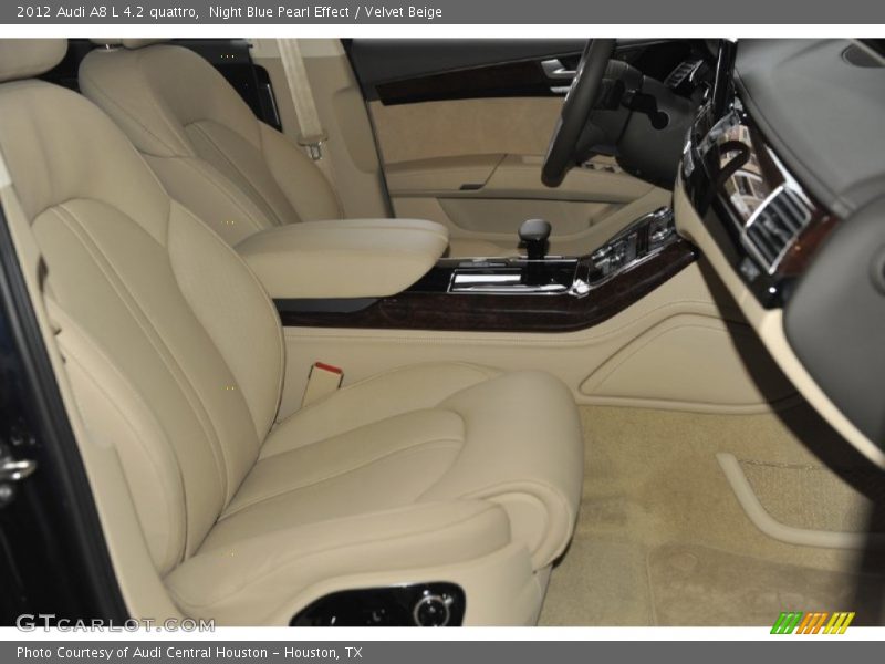 Night Blue Pearl Effect / Velvet Beige 2012 Audi A8 L 4.2 quattro