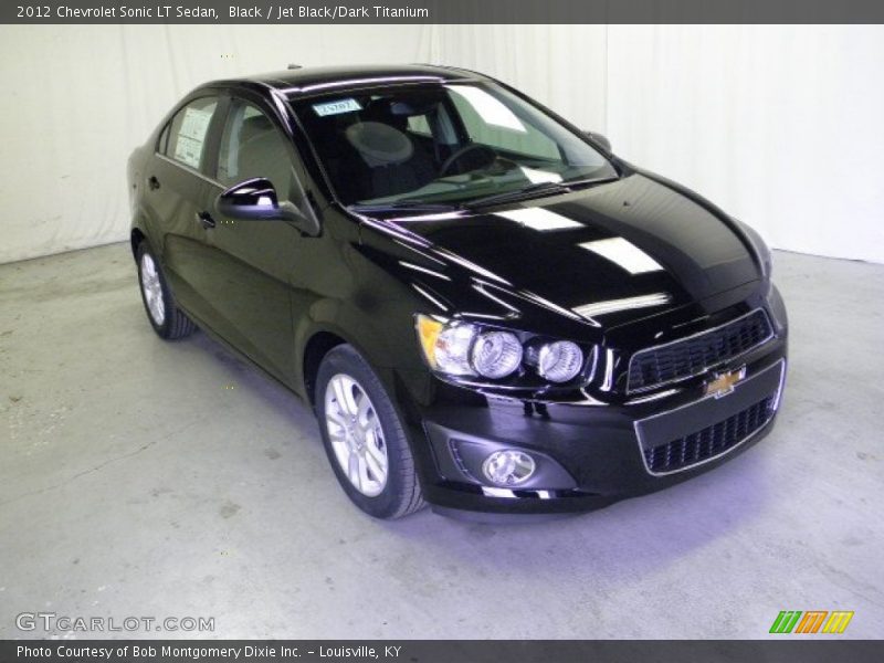 Black / Jet Black/Dark Titanium 2012 Chevrolet Sonic LT Sedan