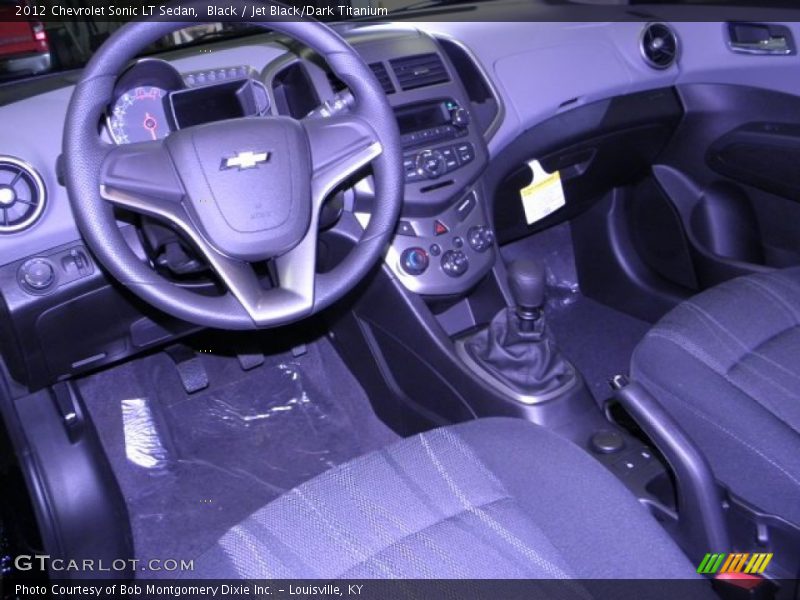 Jet Black/Dark Titanium Interior - 2012 Sonic LT Sedan 
