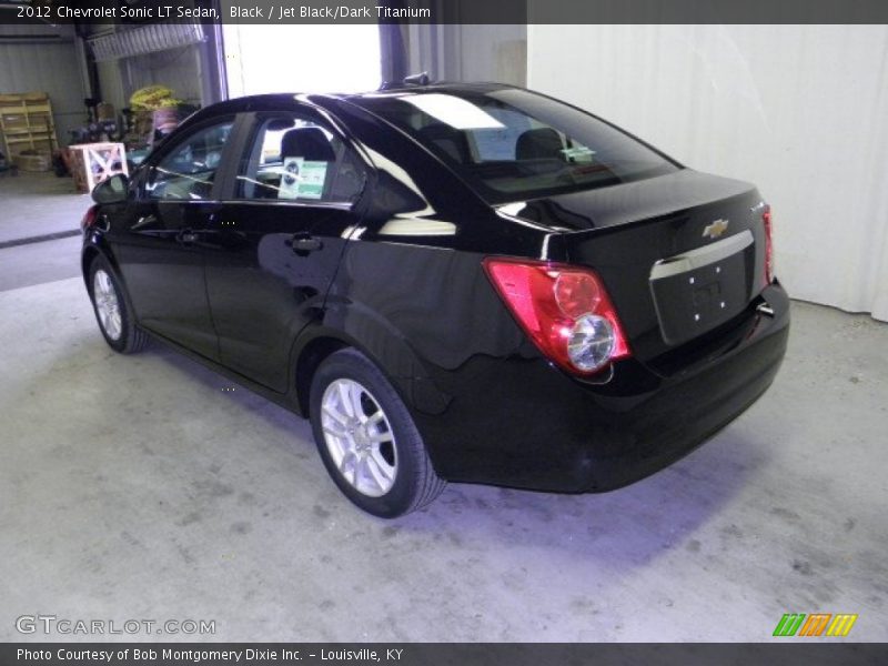 Black / Jet Black/Dark Titanium 2012 Chevrolet Sonic LT Sedan