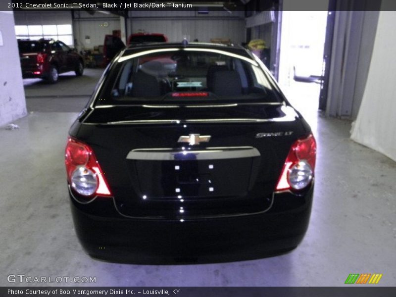 Black / Jet Black/Dark Titanium 2012 Chevrolet Sonic LT Sedan