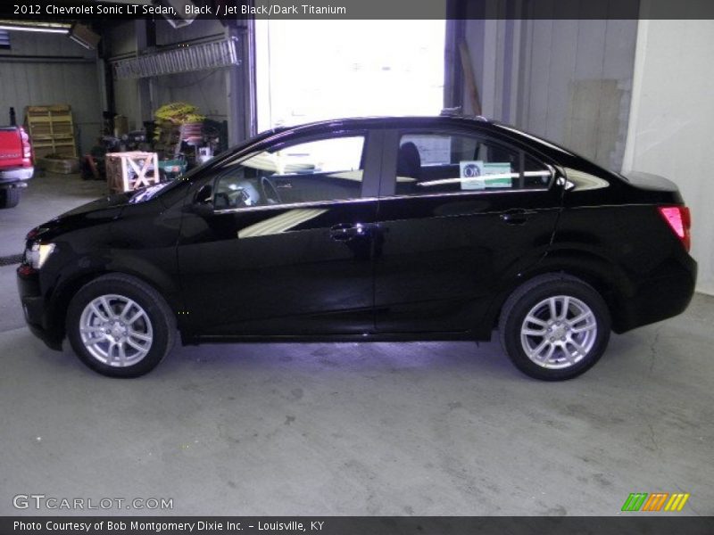 Black / Jet Black/Dark Titanium 2012 Chevrolet Sonic LT Sedan