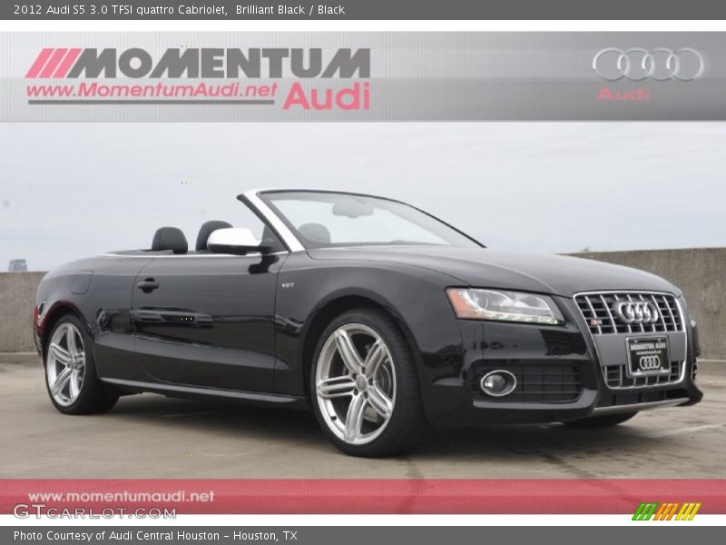 Brilliant Black / Black 2012 Audi S5 3.0 TFSI quattro Cabriolet