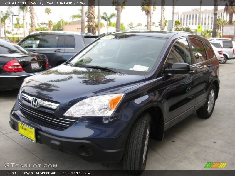 Royal Blue Pearl / Gray 2009 Honda CR-V EX