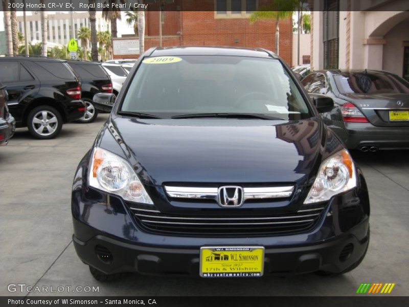 Royal Blue Pearl / Gray 2009 Honda CR-V EX